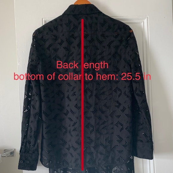 NEIL BARRETT Black Cotton Lace Tunic Top - S - Picture 16 of 16